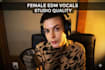 record powerful female vocals and topline for your edm track