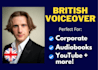 record a professional, british male voice over in english