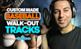 record custom made baseball walk out announcements