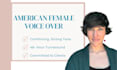 record a female voice over in english