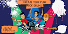 create a pop punk or pop rock drums for you
