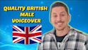 record a quality british male voice over for you