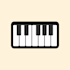 do simple piano melody, midi and sample
