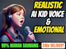 uses high quality realistic ai voice over kid or child story