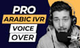 record a professional arabic IVR voice over