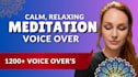 record a calming, soothing meditation voice over