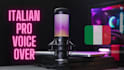 record a conversational italian voice over