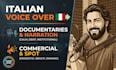 record a conversational italian voice over