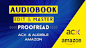 do audiobook editing with acx and audible in audacity and daw