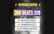 produce 300 beats for 20 dollars for you