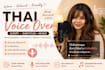 record a warm and natural thai female voice over for reels or tiktok