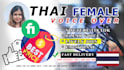 record a warm and engaging female thai voice over