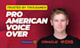 record a professional american male english voice over