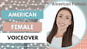 record a professional american female voice over