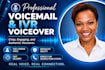 record voicemail greeting with american black female voice