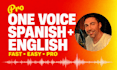 record a natural spanish or american english voice over