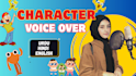 do cartoon character voice over in urdu hindi and english