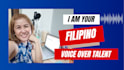do english and filipino female voice over