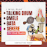 play talking drum and other african percussions