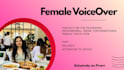 record professional, warm, conversational female voice over