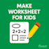 make eye catching worksheet for kids