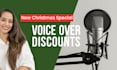 create a festive promotional video ads with voice over