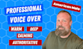 record a calm authoritative voice over