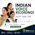 record authentic indian hindi or marathi voice for ai, apps and business
