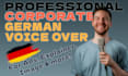 record a professional, corporate german voice over