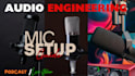 help connect microphone adjust settings  as an audio engineer