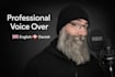 record a professional male danish or english voice