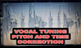 tune pitch correct and time align your vocals