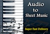 transcript any song and music to church choir multi language