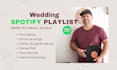 custom wedding music playlist  wedding dj