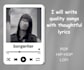 be your professional songwriter