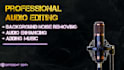 professionally edit clean up and fix your audio