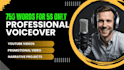record professional english voiceover in british accent