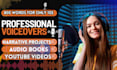 record a professional british female voiceover