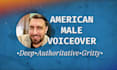 record a professional american male voice over for you