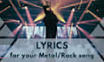 write outstanding lyrics for your metal or rock song