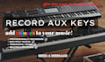 play main piano or auxiliary keyboard for your song