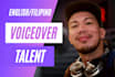 be your filipino male voiceover