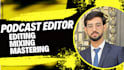 do professional podcast audio editing trim split cut mix merge or loop