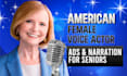 do senior voices in ads and narration that sparkle