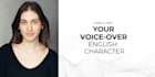 do your english voiceover for gaming and animation