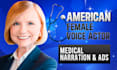 do medical narrations, ads and e learning programs with surgical precision