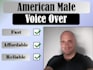 record an american male voice over