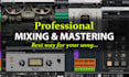 do professional audio mixing and mastering for your song