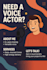 record a professional voice over or character voice
