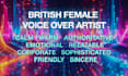 record a sophisticated warm british female voice over